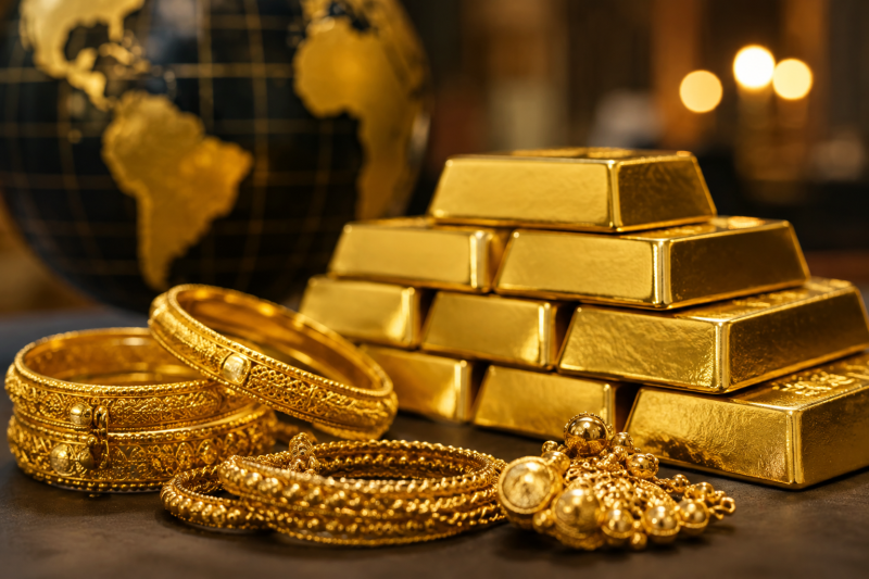 Gold Prices Rise Despite Mixed Global Market Signals