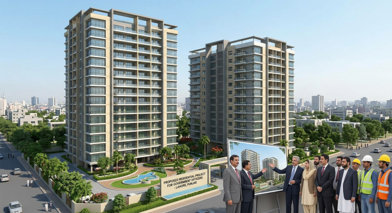 Punjab proposed Luxury Apartments for Govt Officers in Lahore