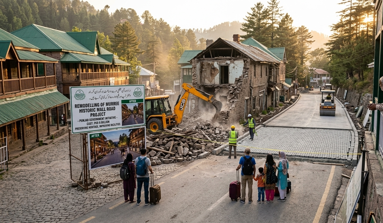 Punjab Launches PKR 6 Billion Modernization Project for Murree Historic Mall Road