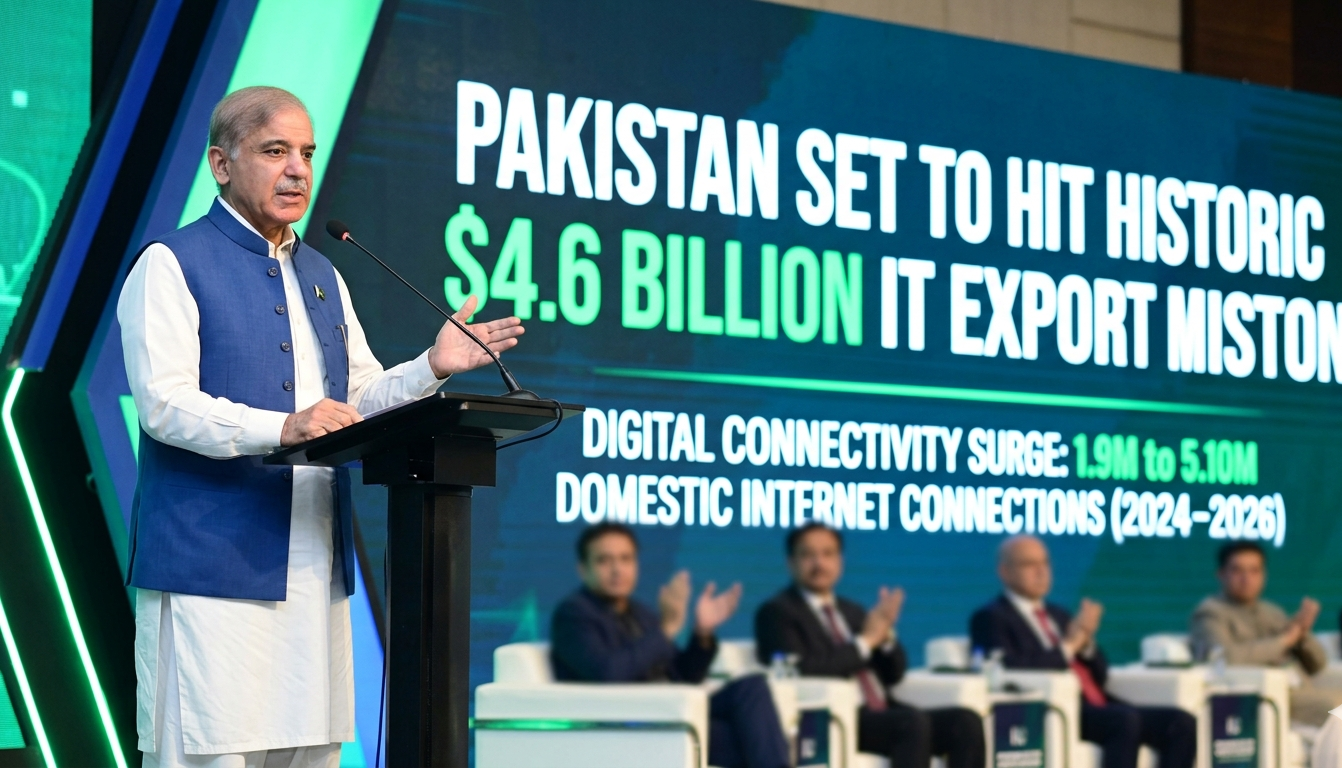 Pakistan Eyes Record $4.6B IT Export Milestone as 5G and AI Momentum Builds