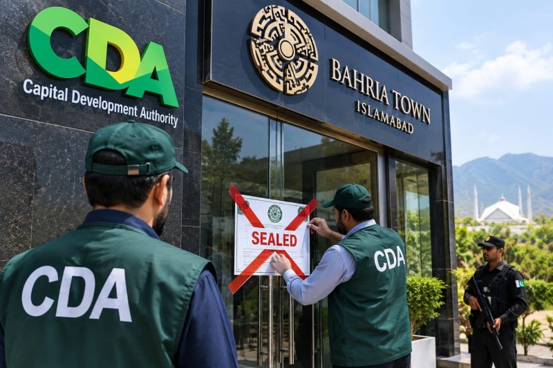 CDA Orders Sealing of Bahria Town Islamabad Office