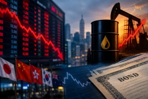 Asian Stocks Decline as Oil Prices Rise and Bond Markets Retreat