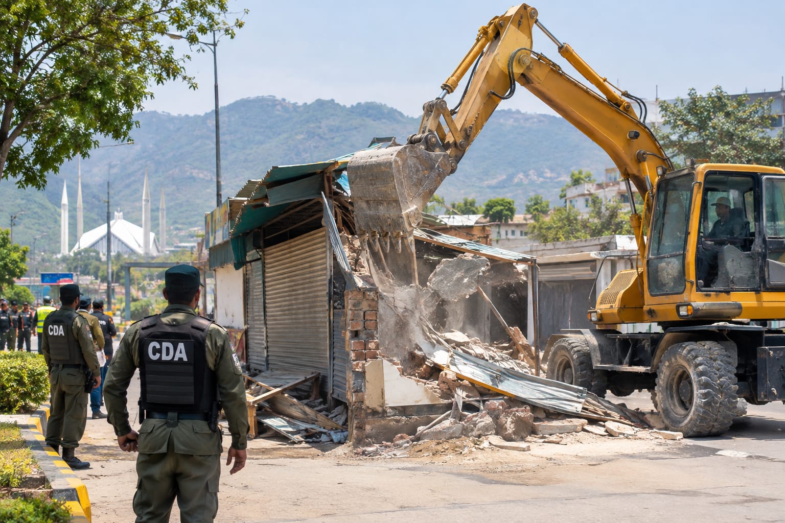CDA Continues Crackdown on Illegal Encroachments Across Islamabad